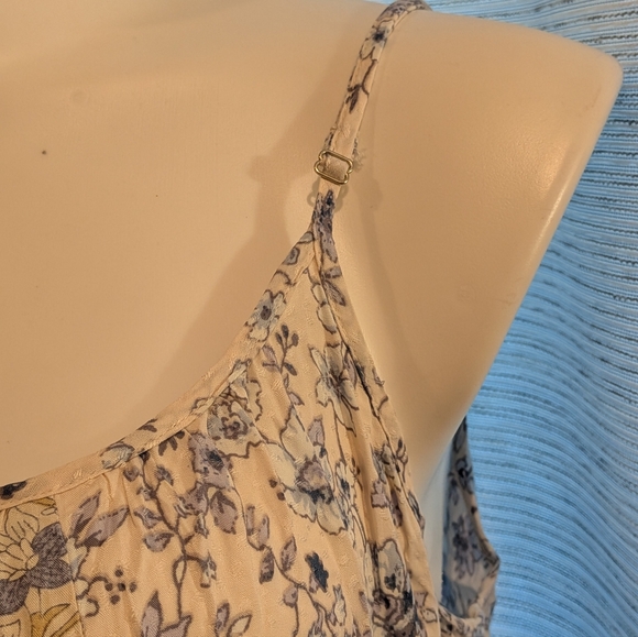 Lovestitch Blue & Tan Spaghetti Strap Maxi Dress - Picture 6 of 6